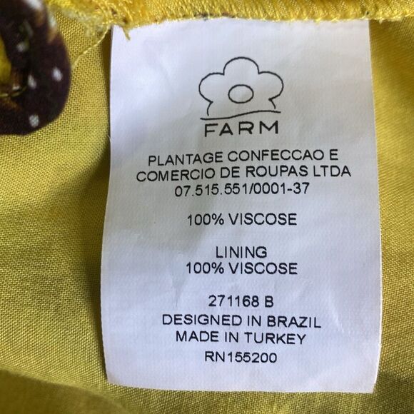 Farm Rio Anthropologie Bria Floral Smocked Off Shoulder Mini Dress Size L Boho - Picture 8 of 8